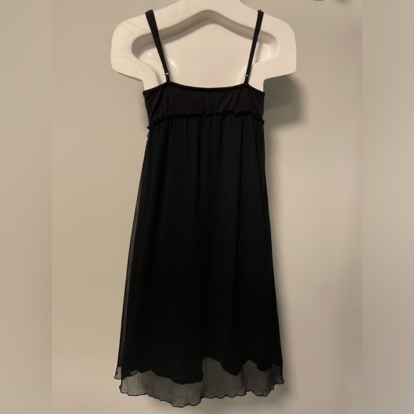 Roxy v-neck sleeveless black midi dress with adjustable spaghetti straps Size S - Picture 2 of 12